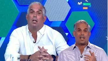 Diego Rebagliati comentando en Movistar TV. (Captura: Movistar TV)