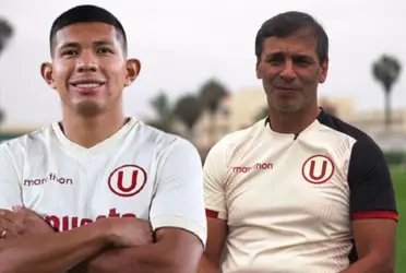 Edison Flores y Fabián Bustos en Universitario de Deportes.