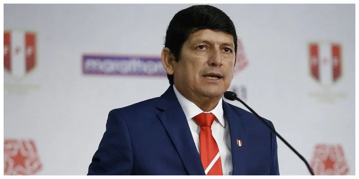 El mandamás del futbol peruano se pronunció acerca de las chances de Perú para que siga como organizador.