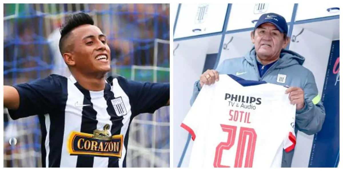 El volante de Alianza Lima y la ex leyenda del club se juntaron para protagonizar fraternal momento.
