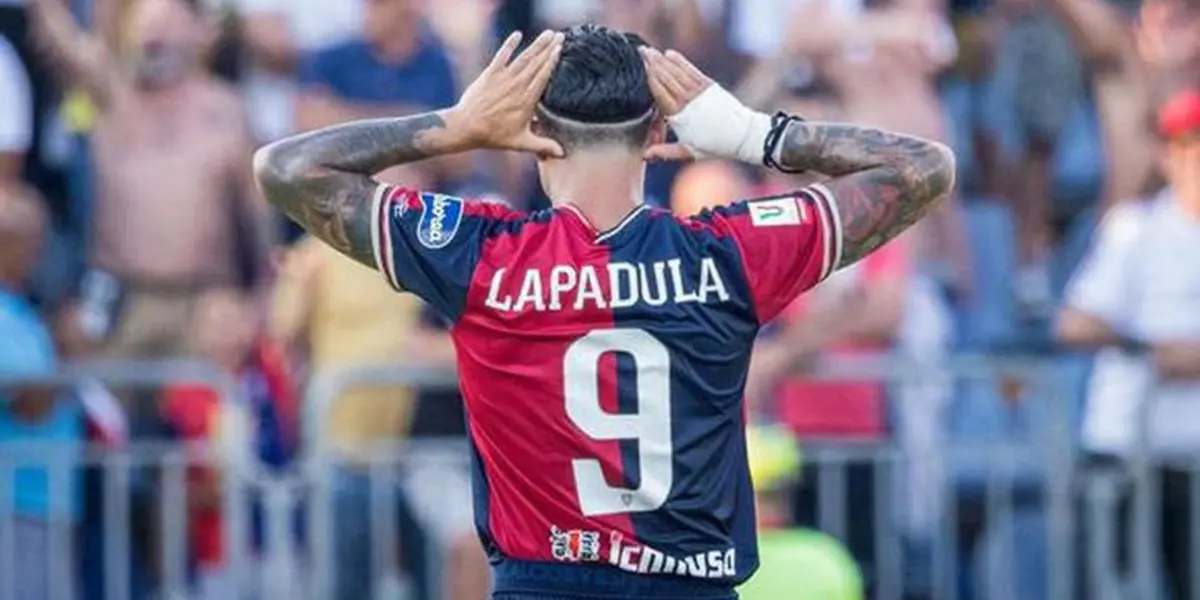 Gianluca Lapadula se metió en el once de la fecha de la Serie B tras su buena actuación con Cagliari.