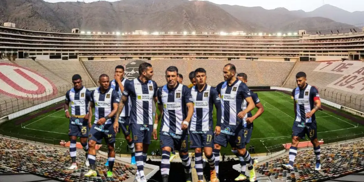 Jugadores de Alianza Lima en el Monumental de Ate / Foto: Universitario