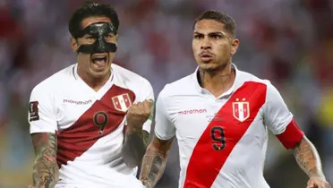 Lapadula y Guerrero en la Selección Peruana.