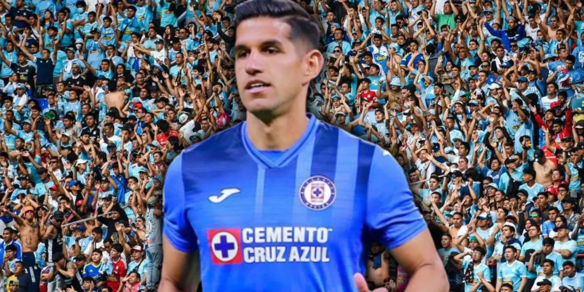 Luis Abram cuando jugaba por el Cruz Azul de la Liga MX.