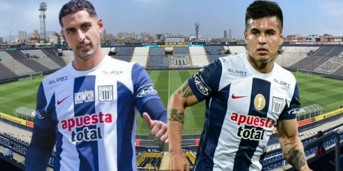 Pablo Sabbag y Ricardo Lagos como jugadores de Alianza Lima / Foto: Alianza Lima