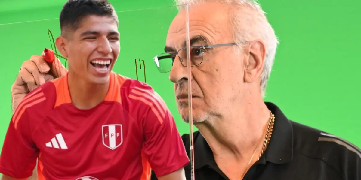 Piero Quispe y Jorge Fossai como jugador de la Selección Peruana / Foto: La Bicolor