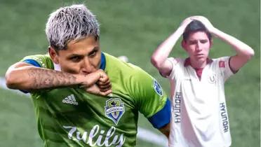 Raúl Ruidíaz como jugador del Seattle Sounders.