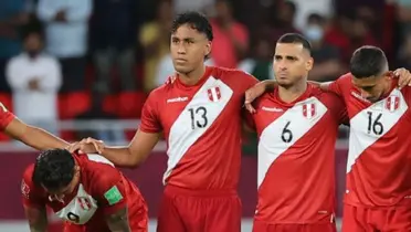 Selección Peruana cuando peridó el repechaje para Qatar 2022.