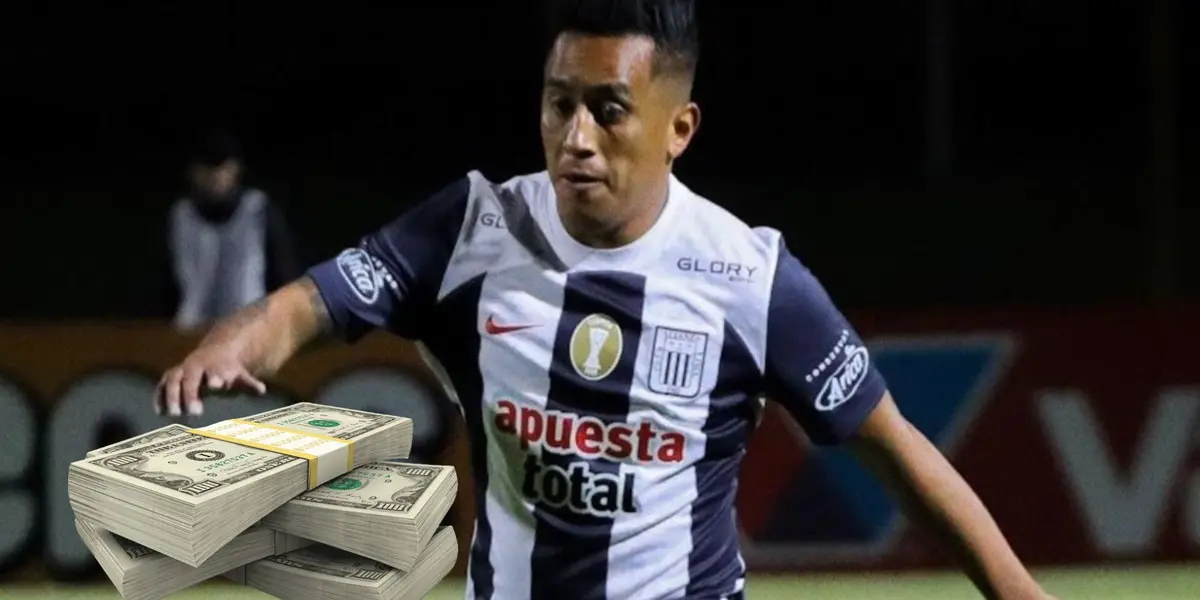 Christian Cueva jugando para ALianza Lima.