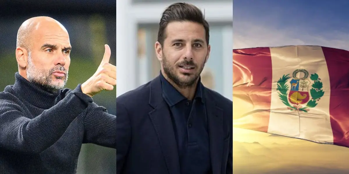 Claudio Pizarro y Pep Guardiola se reecontraron tras su última etapa en el Bayern Munich.