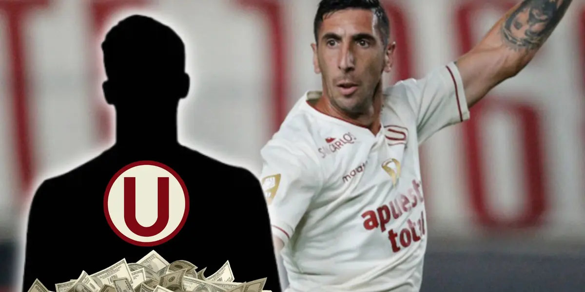 Diego Dorregaray como jugador de Universitario de Deportes.