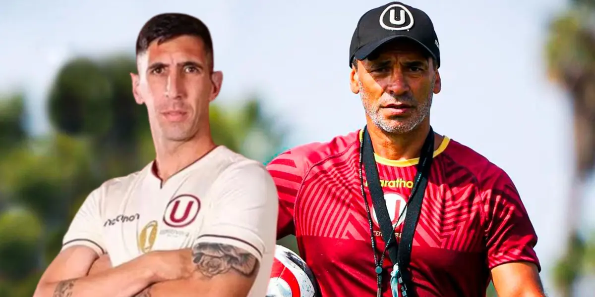 Diego Dorregaray y Fabián Bustos en Universitario de Deportes (Foto: Universitario)