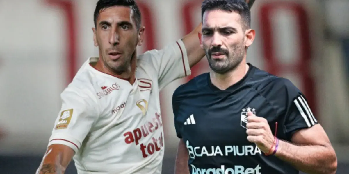 Diego Dorregaray y Martín Cauteruccio en la Liga 1 (Foto: SC)