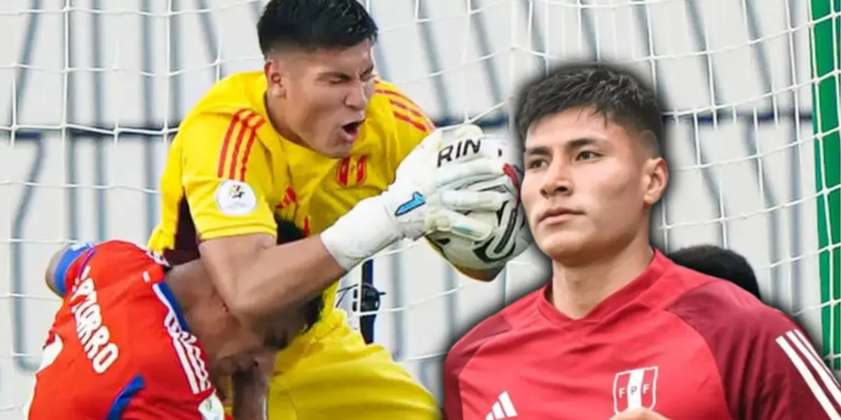 Diego Romero jugando para la Selección Peruana Sub-23.