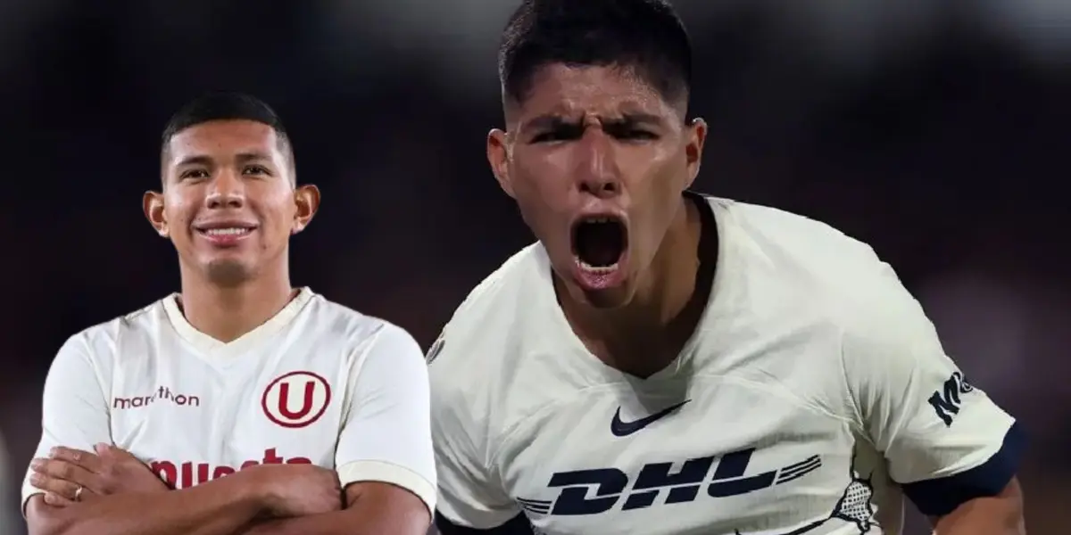 Edison Flores en Universitario de Deportes y Piero Quispe en Pumas UNAM. (Foto: EFE)