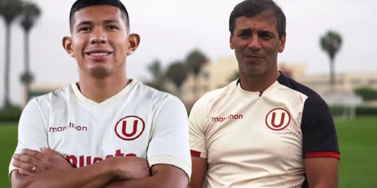 Edison Flores y Fabián Bustos en Universitario de Deportes.