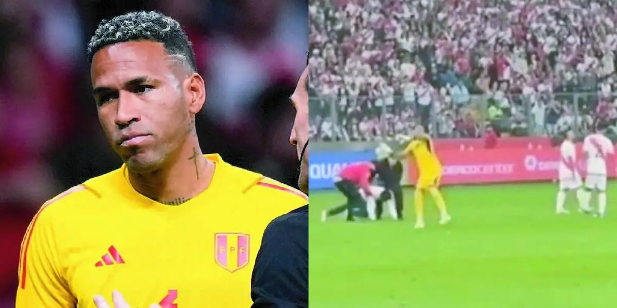 El golero tuvo una dura reacción al pedido de un hincha en el cotejo entre Perú vs Argentina.