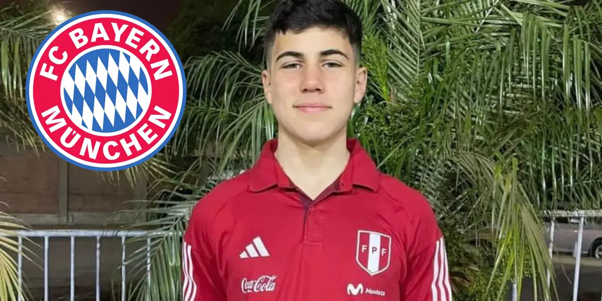 El peruano-alemán Felipe Chávez que juega en el Bayern Múnich tuvo minutos en el amistoso sub-17 entre Perú y Ecuador.