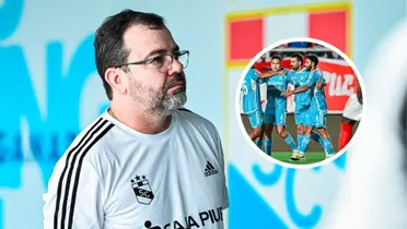 Enderson Moreira como entrenador de Sporting Cristal. / Fuente: Sporting Cristal