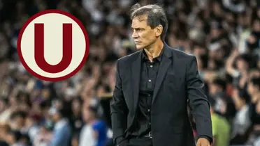 Fabián Bustos como entrenador de Universitario de Deportes.