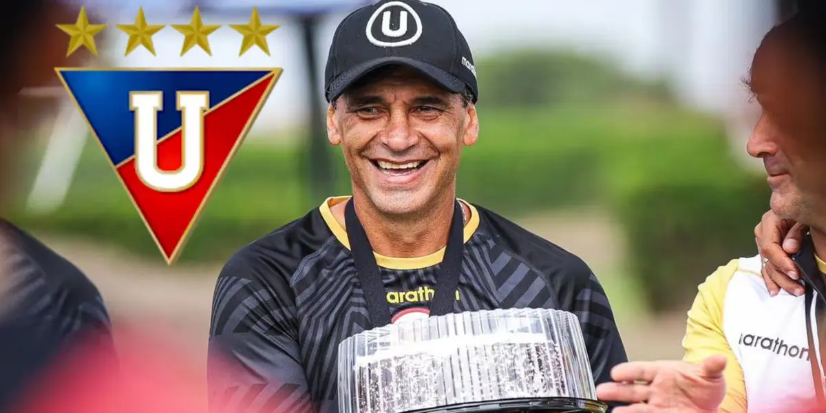 Fabián Bustos como entrenador de Universitario de Deportes (Foto: Universitario)