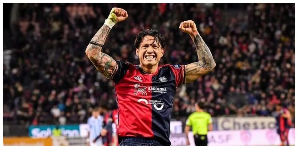 Gianluca Lapadula cumplió el objetivo con Cagliari y a partir de la próxima temporada jugará en la Serie A.