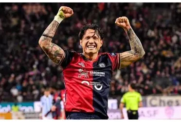 Gianluca Lapadula cumplió el objetivo con Cagliari y a partir de la próxima temporada jugará en la Serie A.