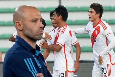 Mascherano y la Selección Peruana Sub 23.