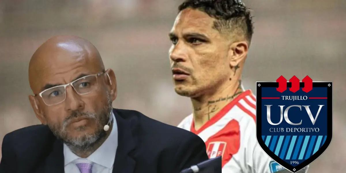 Mr. Peet con Paolo Guerrero.