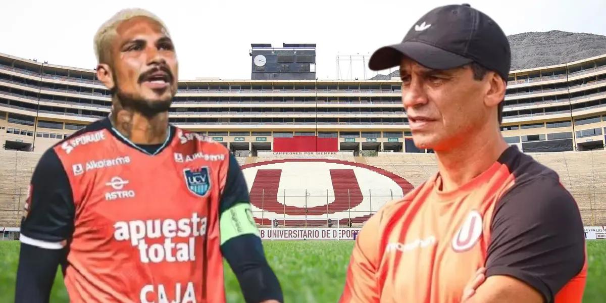 Paolo Guerrero con la UCV y Bustos con Universitario / Foto: Universitario