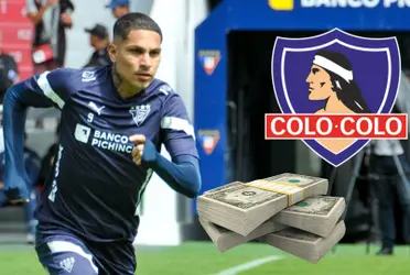 Paolo Guerrero en LDU de Quito, sonando para el Colo Colo.