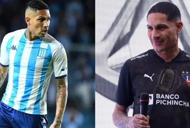 Paolo Guerrero fue fichado por la Liga Deportiva Universitaria de Quito tras dejar Racing de Argentina.