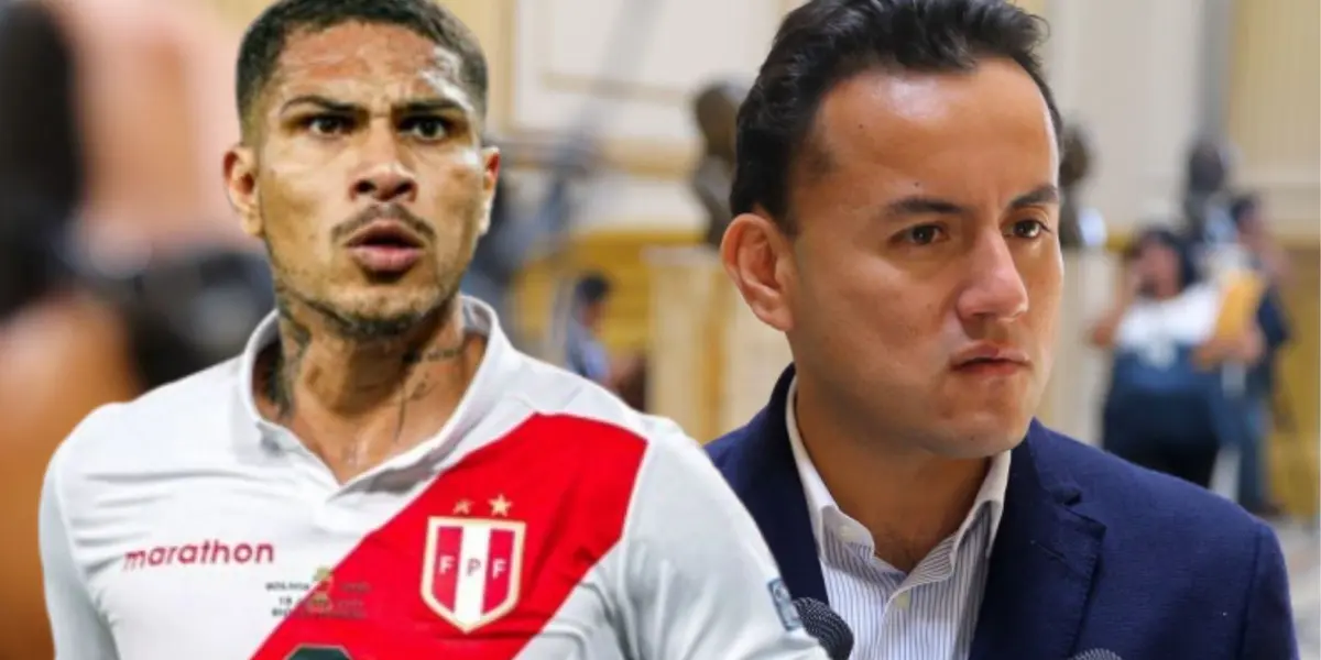 Paolo Guerrero y Richard Acuña. / Foto: Andina.