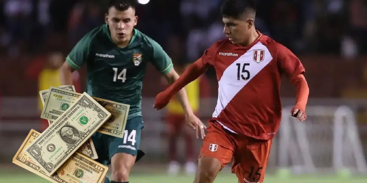 Piero Quispe como jugador de la Selección Peruana.