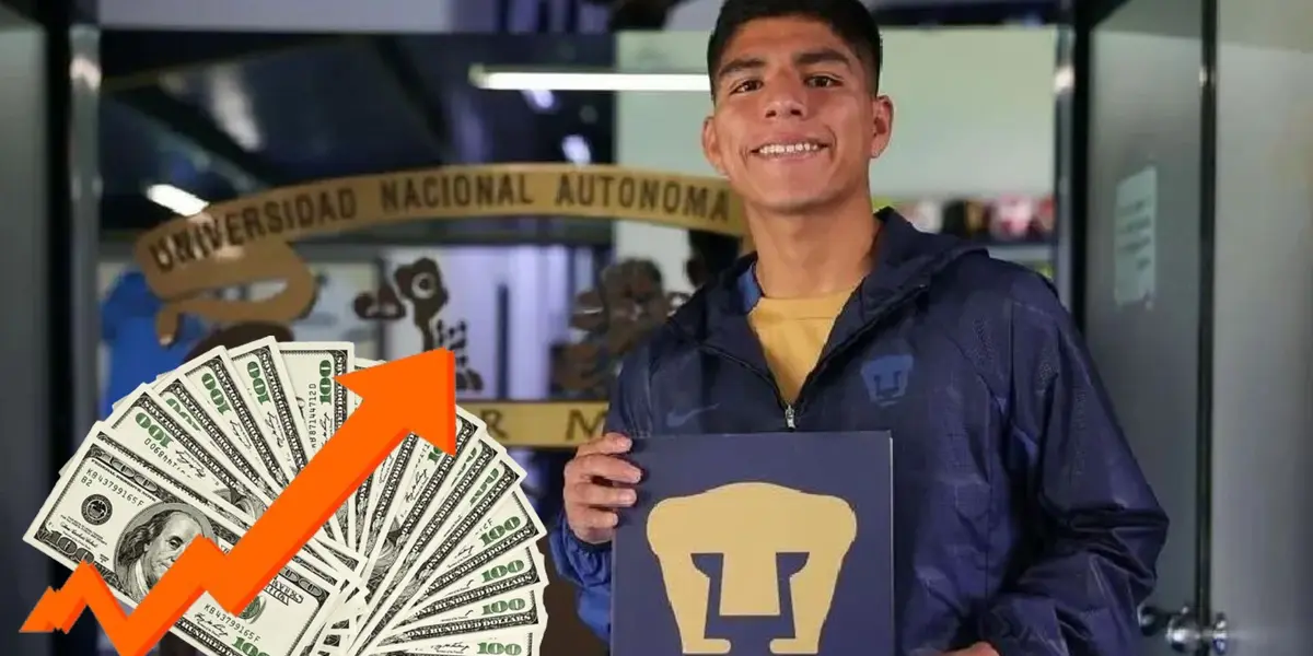 Piero Quispe en Pumas UNAM / Foto: Pumas UNAM