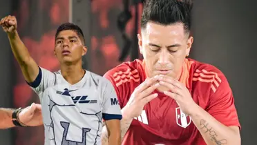 Piero Quispe en Pumas UNAM y Christian Cueva en la Selección Peruana. (Foto: La Bicolor)