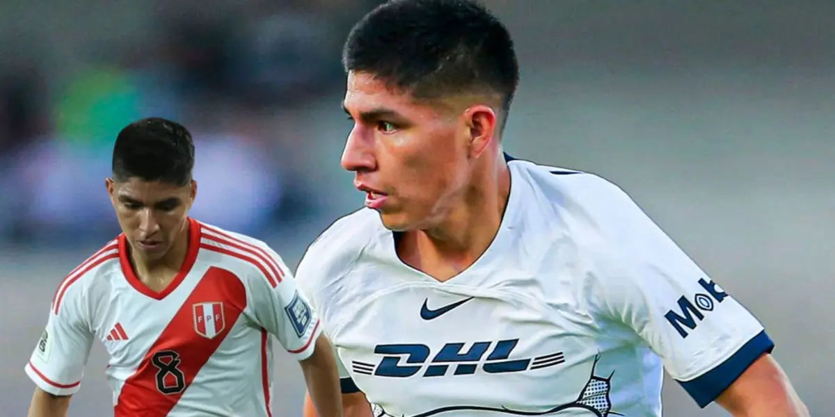 Piero Quispe en Pumas UNAM y en la Selección Peruana / Foto: Pumas UNAM