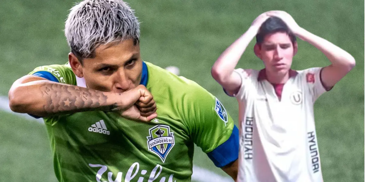 Raúl Ruidíaz como jugador del Seattle Sounders.