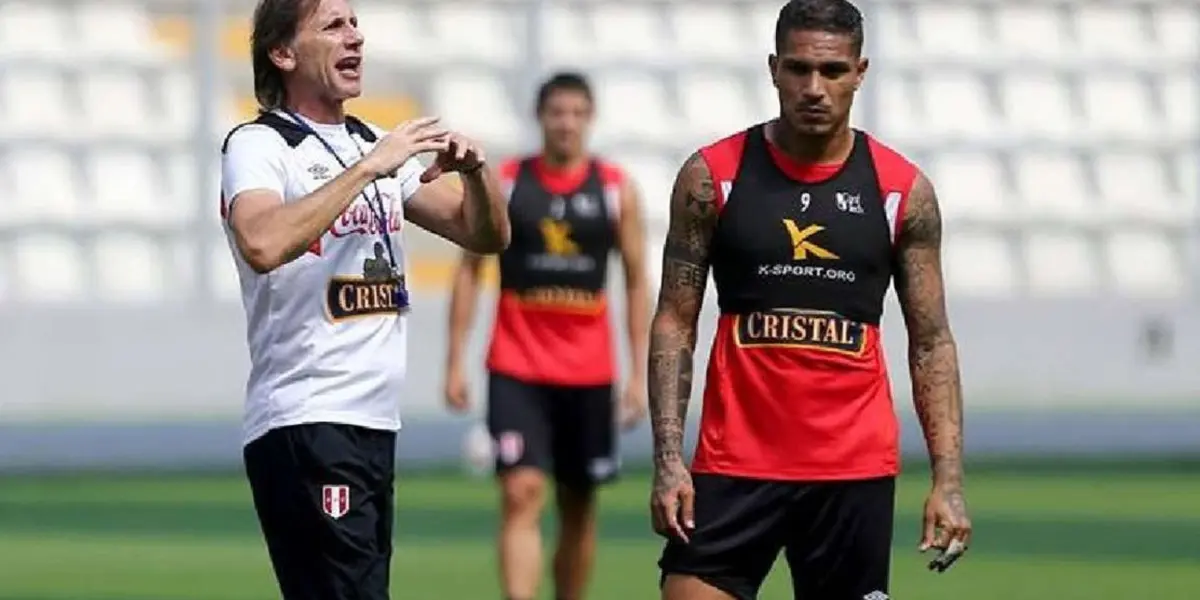 Ricardo Gareca y Paolo Guerrero en la Selección Peruana.