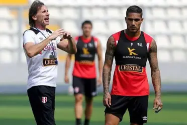 Ricardo Gareca y Paolo Guerrero en la Selección Peruana.