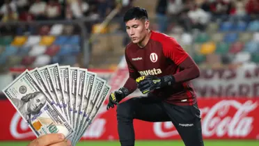 Romero entrenando con Universitario de Deportes.