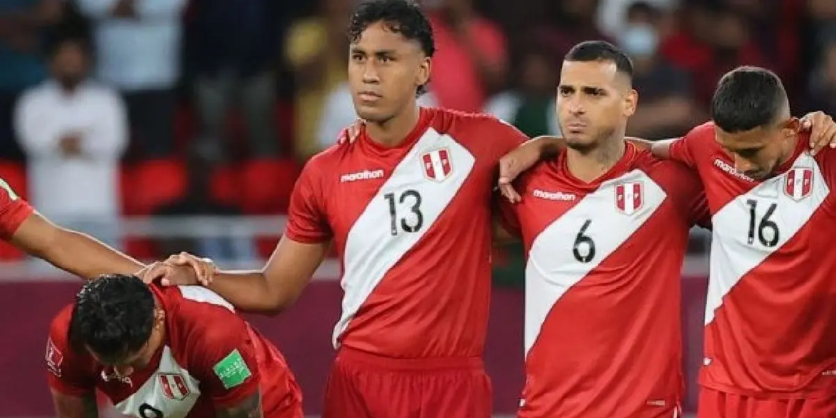 Selección Peruana cuando peridó el repechaje para Qatar 2022.