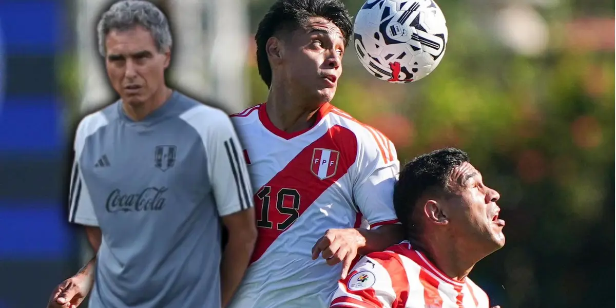 Selección Peruana Sub 23 en el Preolímpico ante Paraguay.